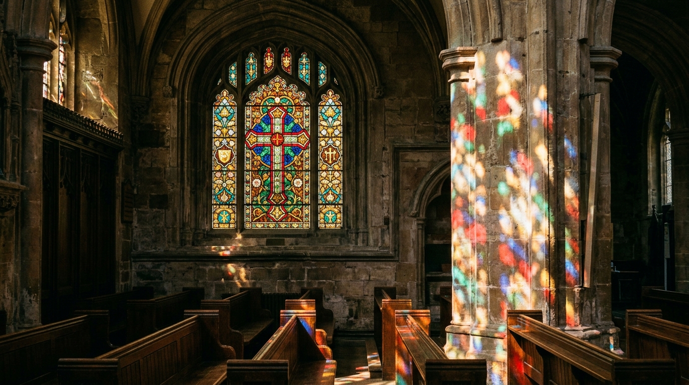 Stained Glass Cross